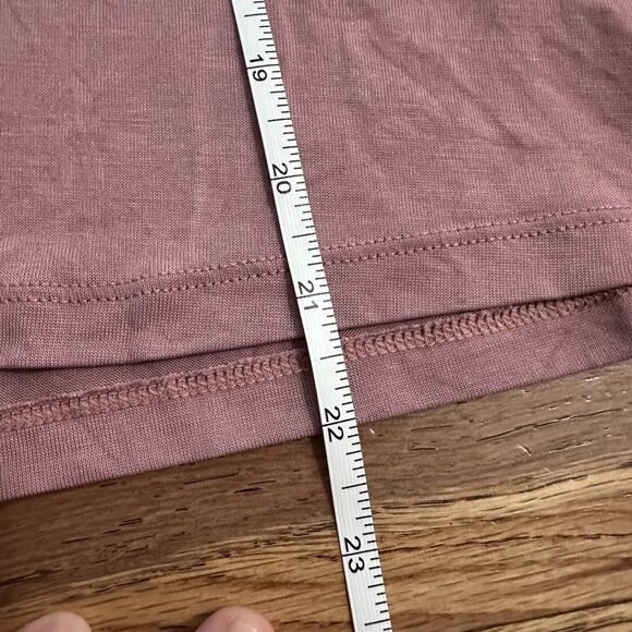 AMERICAN EAGLE Criss-Cross Soft & Sexy Sueded Tank, Blush Pink, MODAL, Sm - Picture 9 of 9